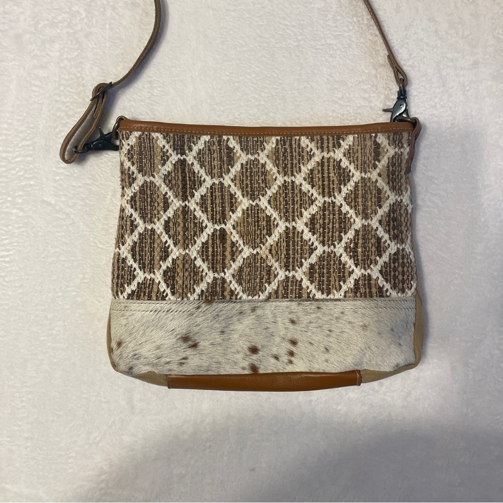 Myra B. Composition Rustic Crossbody Shoulder Bag… - image 6